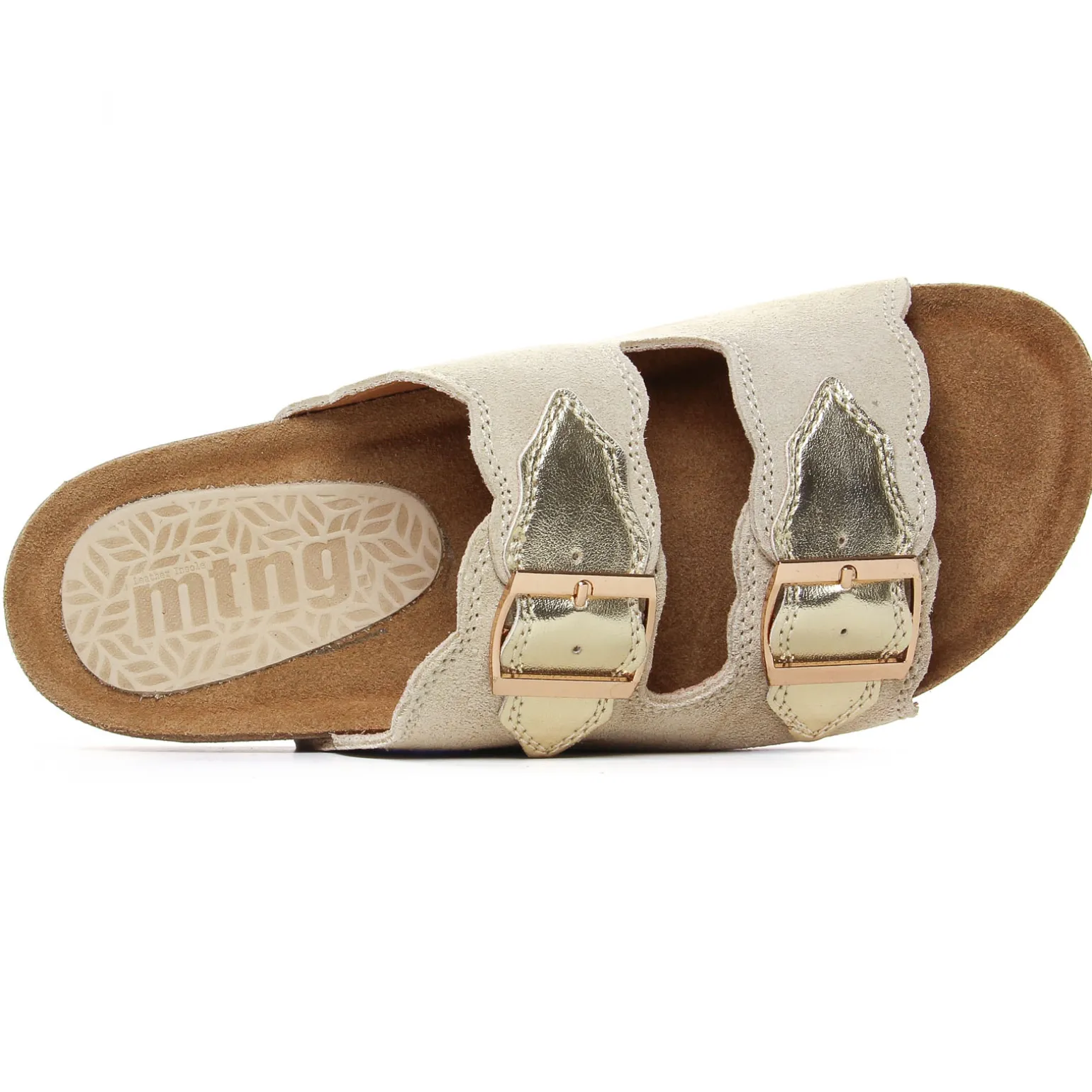 Mules Mtng Lin 54085 Beige Or