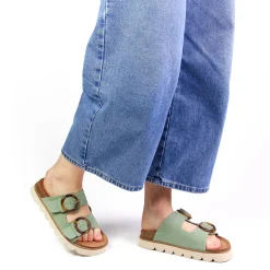 Mules No Name Sandy Tilleul