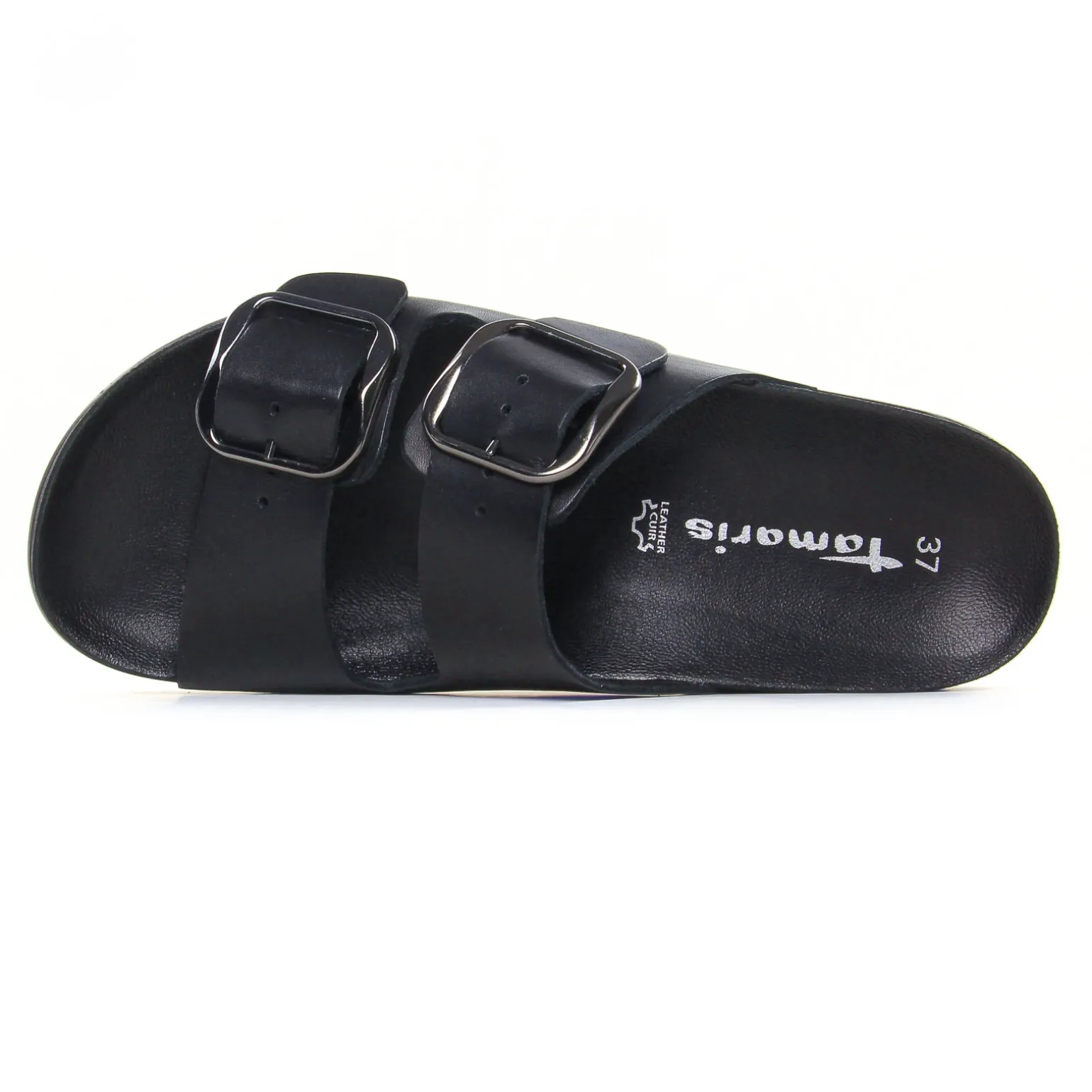 Mules Tamaris 27502 Black Leather