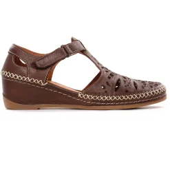 Nu-Pieds Compensés Altex Frida Marron