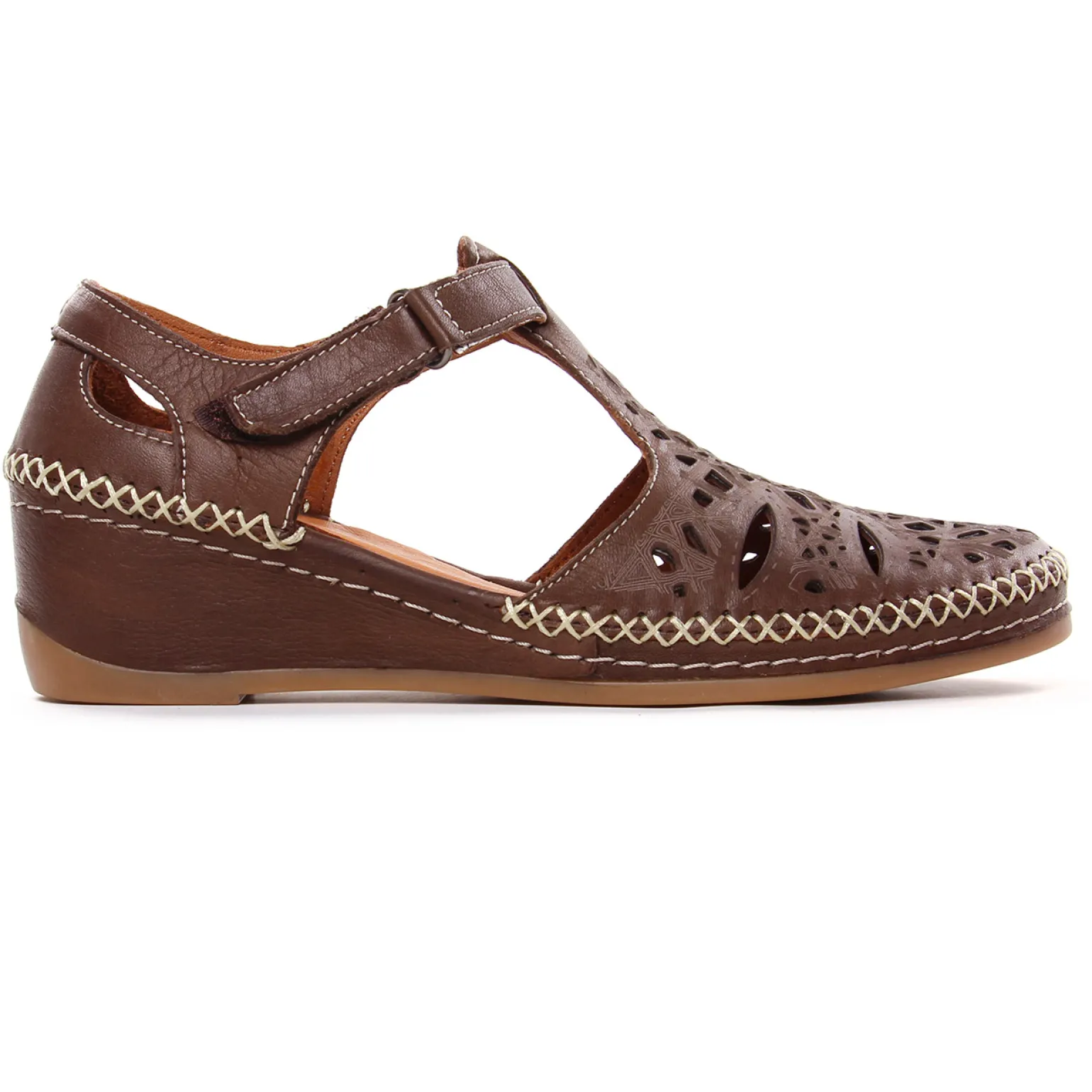 Nu-Pieds Compensés Altex Frida Marron