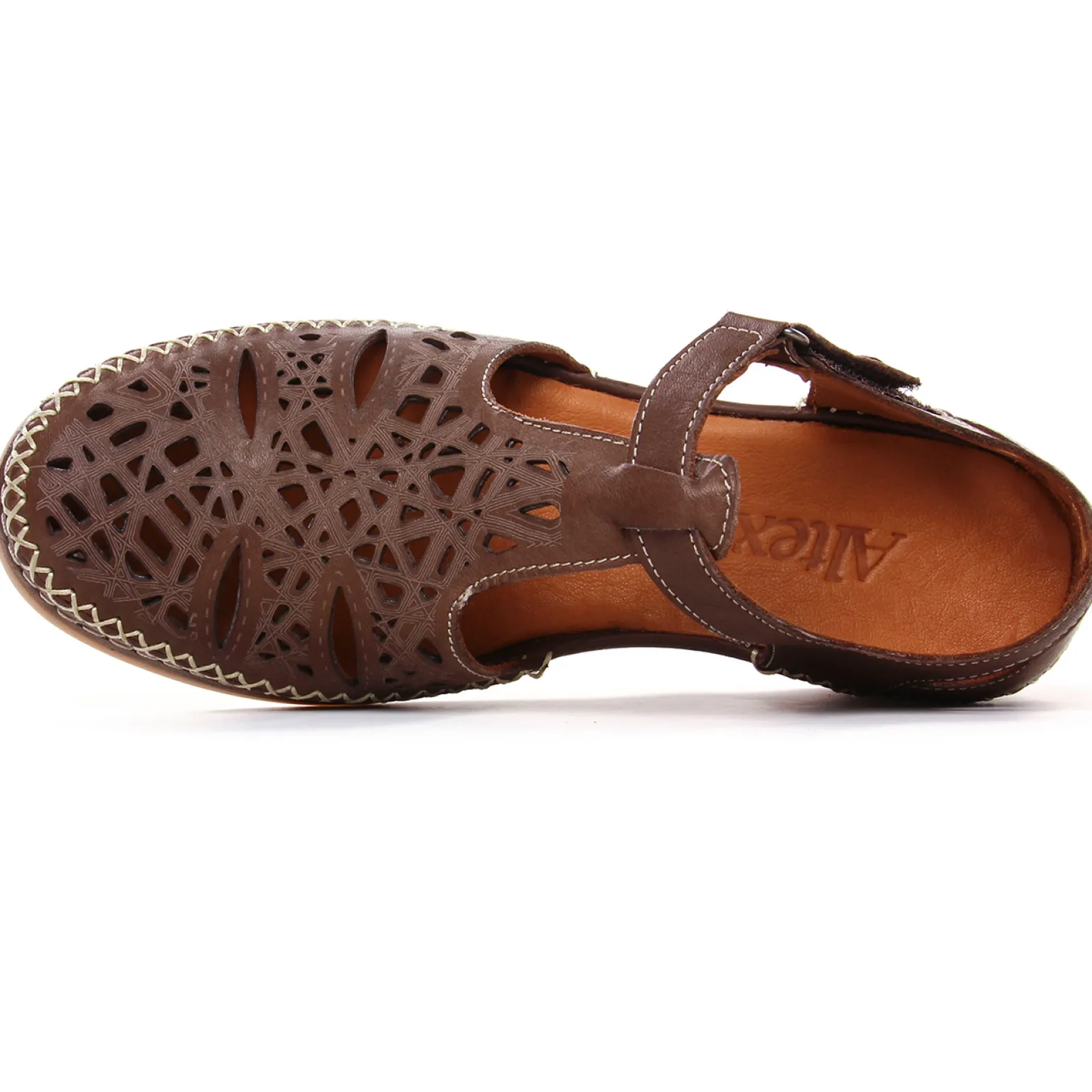 Nu-Pieds Compensés Altex Frida Marron