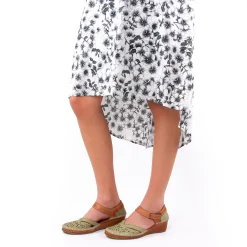 Nu-Pieds Compensés Altex Mirella Kaki Tan