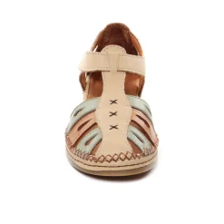 Nu-Pieds Compensés Altex Sylvette Brun Kaki