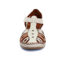 Nu-Pieds Compensés Altex Sylvette Creme Tan