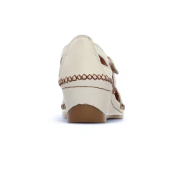 Nu-Pieds Compensés Altex Sylvette Creme Tan