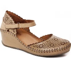 Nu-Pieds Compensés Altex Valma Brun