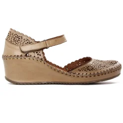 Nu-Pieds Compensés Altex Valma Brun