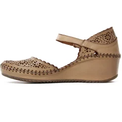 Nu-Pieds Compensés Altex Valma Brun