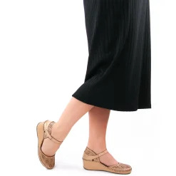 Nu-Pieds Compensés Altex Valma Brun