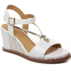 Nu-Pieds Compensés Fugitive Irdil Blanc