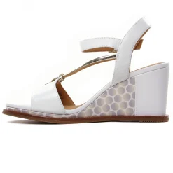 Nu-Pieds Compensés Fugitive Irdil Blanc