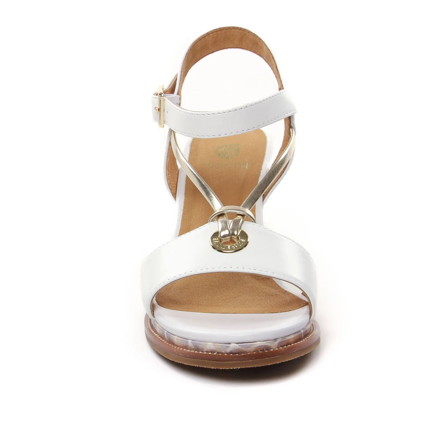 Nu-Pieds Compensés Fugitive Irdil Blanc