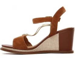 Nu-Pieds Compensés Fugitive Irdil Camel