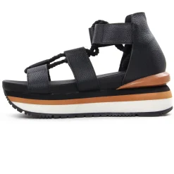 Nu-Pieds Compensés Gioseppo Setif Noir