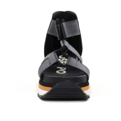 Nu-Pieds Compensés Gioseppo Setif Noir