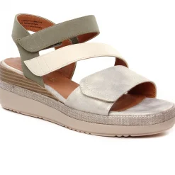 Nu-Pieds Compensés Jana 28364 Beige Sage