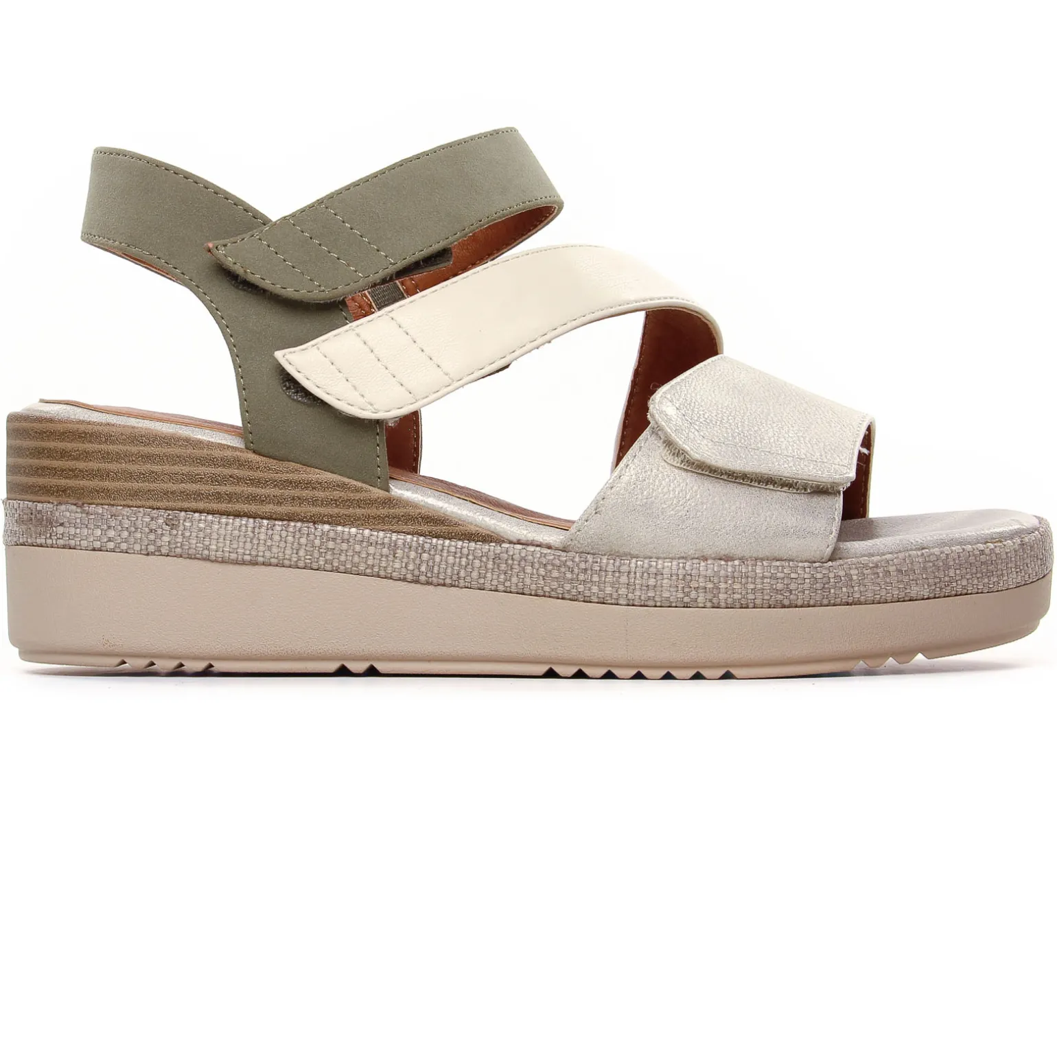 Nu-Pieds Compensés Jana 28364 Beige Sage