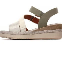 Nu-Pieds Compensés Jana 28364 Beige Sage