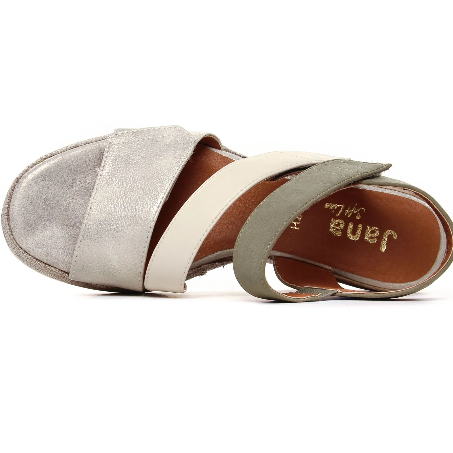 Nu-Pieds Compensés Jana 28364 Beige Sage