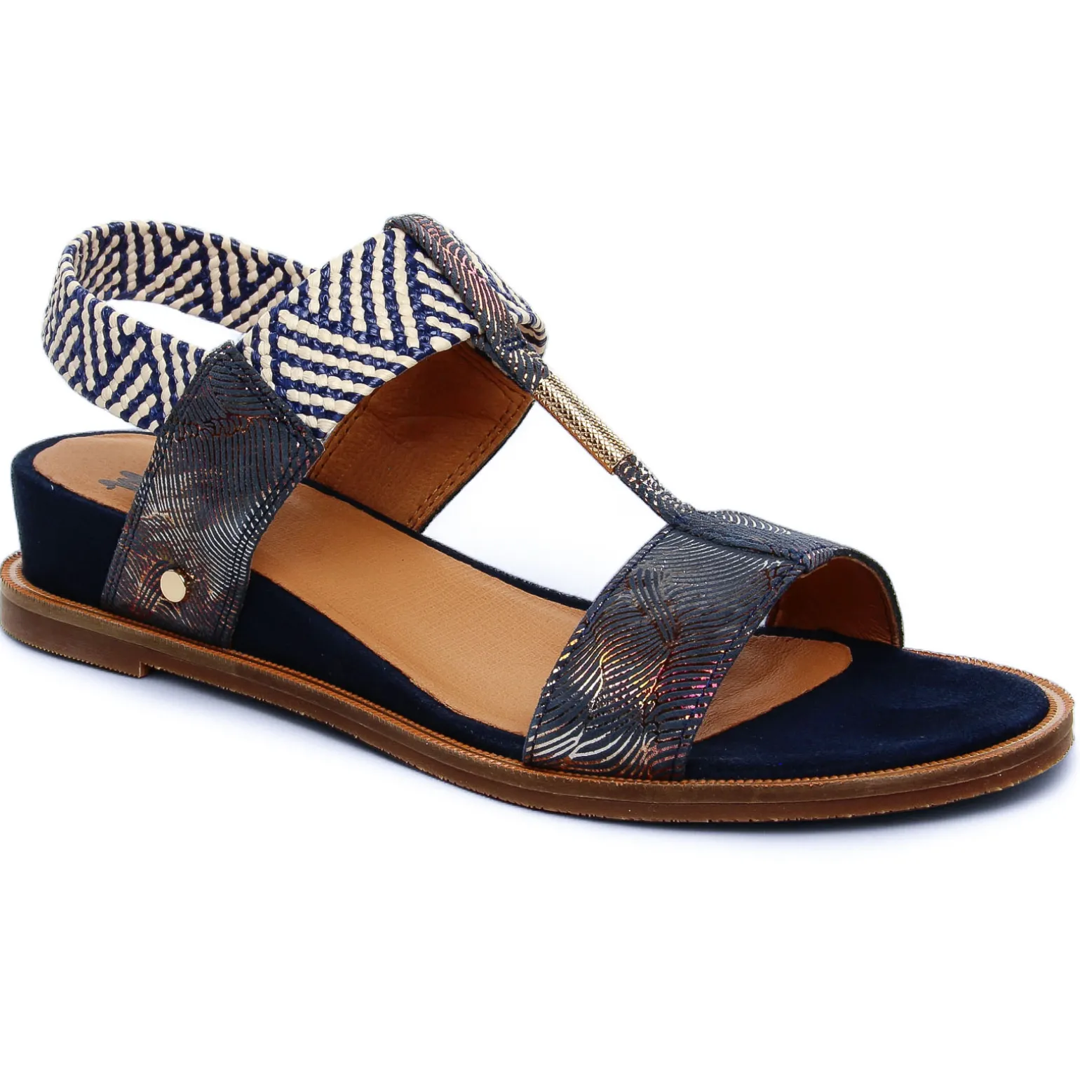 Nu-Pieds Compensés Mamzelle Obole Navy