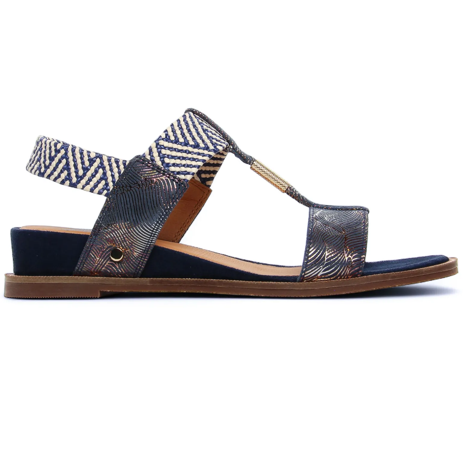 Nu-Pieds Compensés Mamzelle Obole Navy