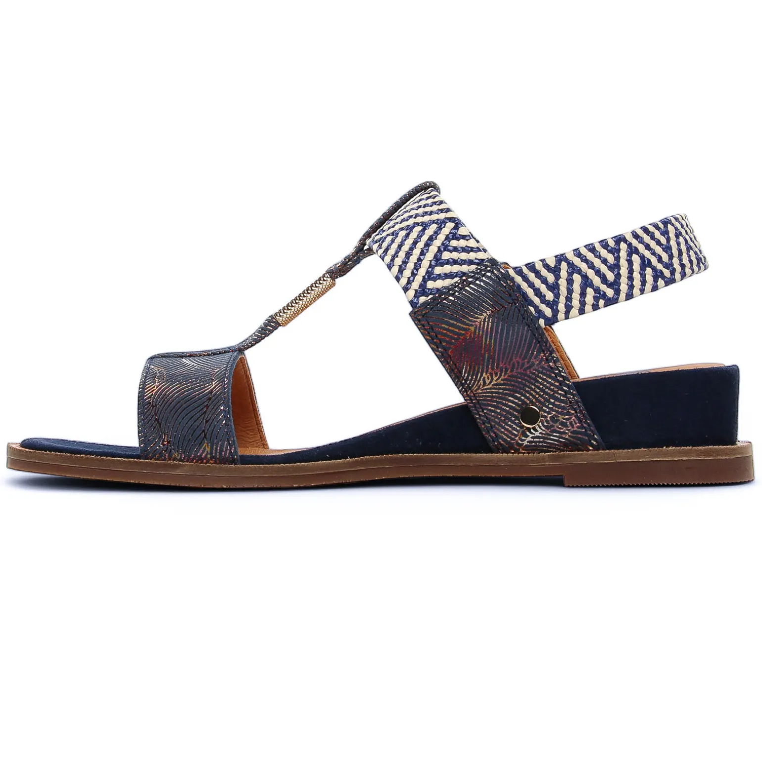 Nu-Pieds Compensés Mamzelle Obole Navy