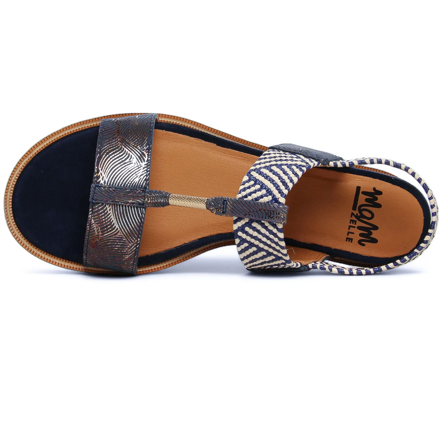 Nu-Pieds Compensés Mamzelle Obole Navy