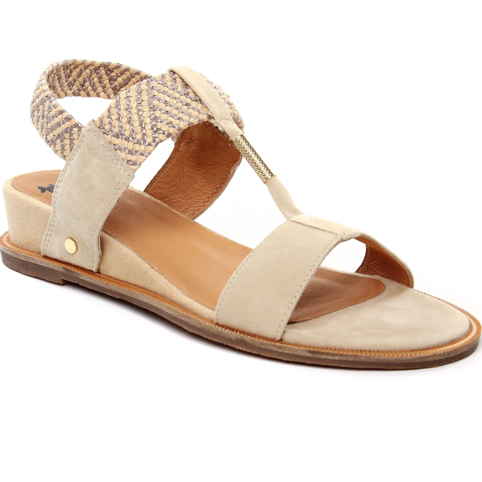 Nu-Pieds Compensés Mamzelle Obole Latte