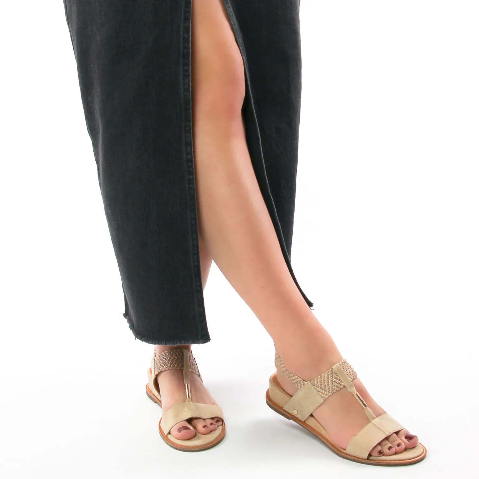 Nu-Pieds Compensés Mamzelle Obole Latte