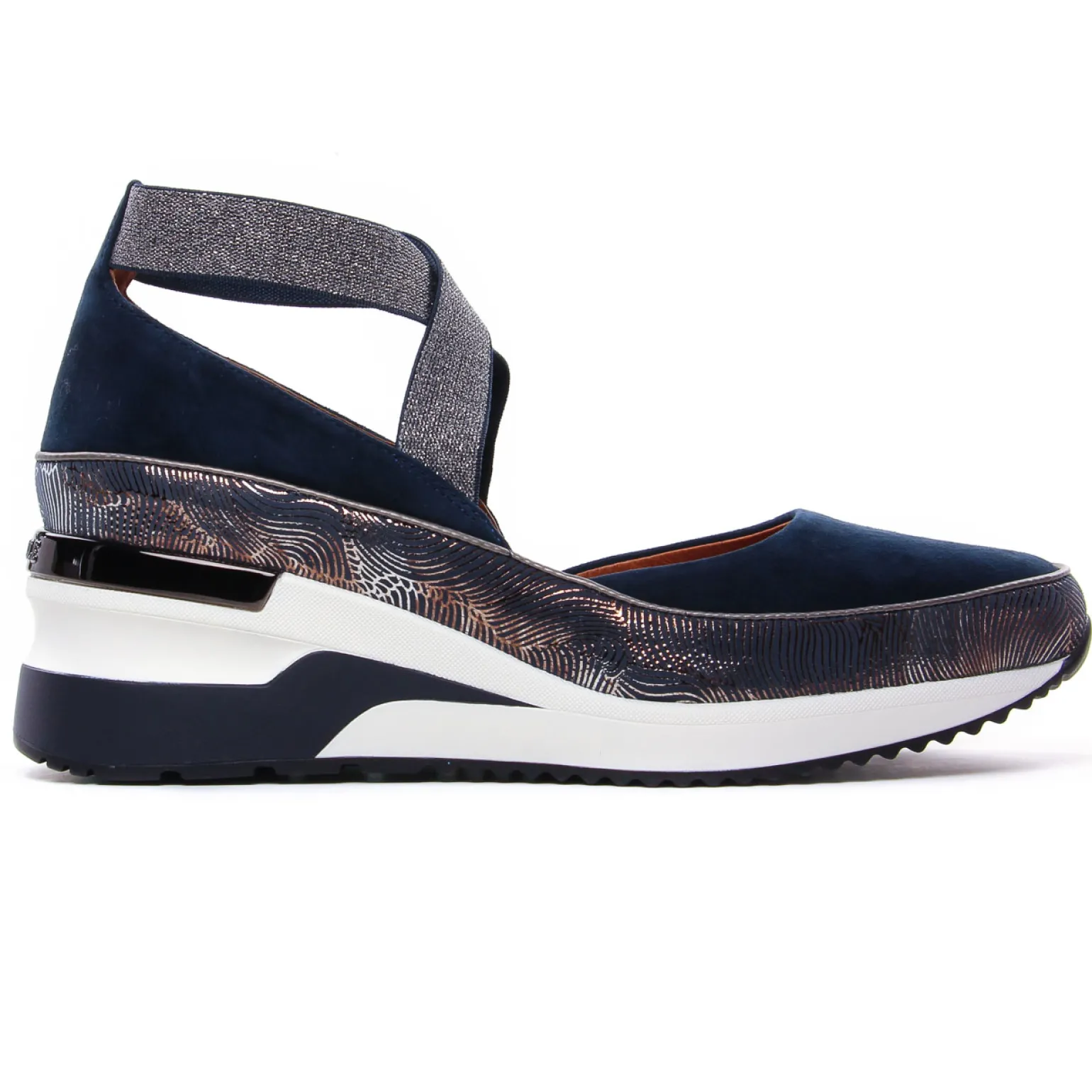 Nu-Pieds Compensés Mamzelle Volou Navy Navy