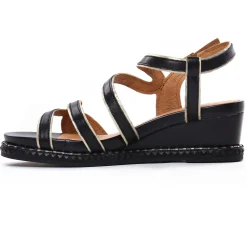 Nu-Pieds Compensés Mamzelle Selene Noir