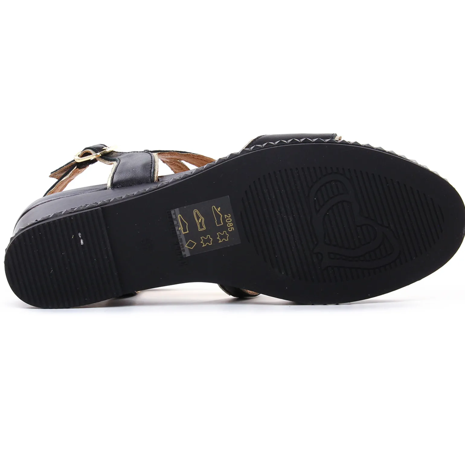 Nu-Pieds Compensés Mamzelle Selene Noir