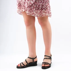 Nu-Pieds Compensés Mamzelle Selene Noir