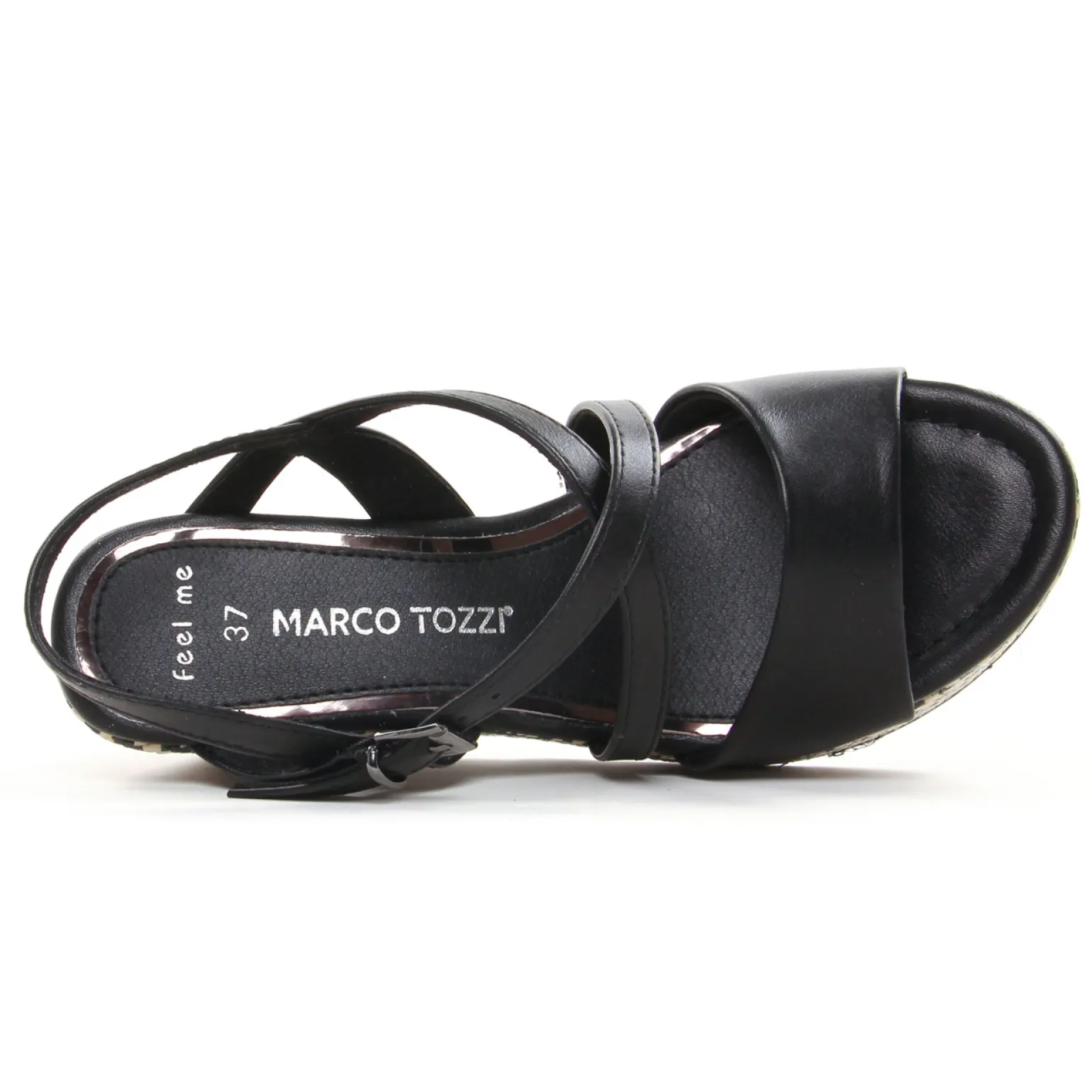 Nu-Pieds Compensés Marco Tozzi 28371 Black