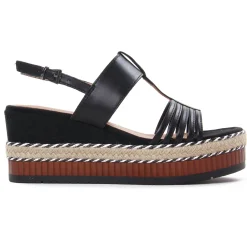 Nu-Pieds Compensés Marco Tozzi 28377 Black Antic