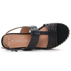 Nu-Pieds Compensés Marco Tozzi 28377 Black Antic