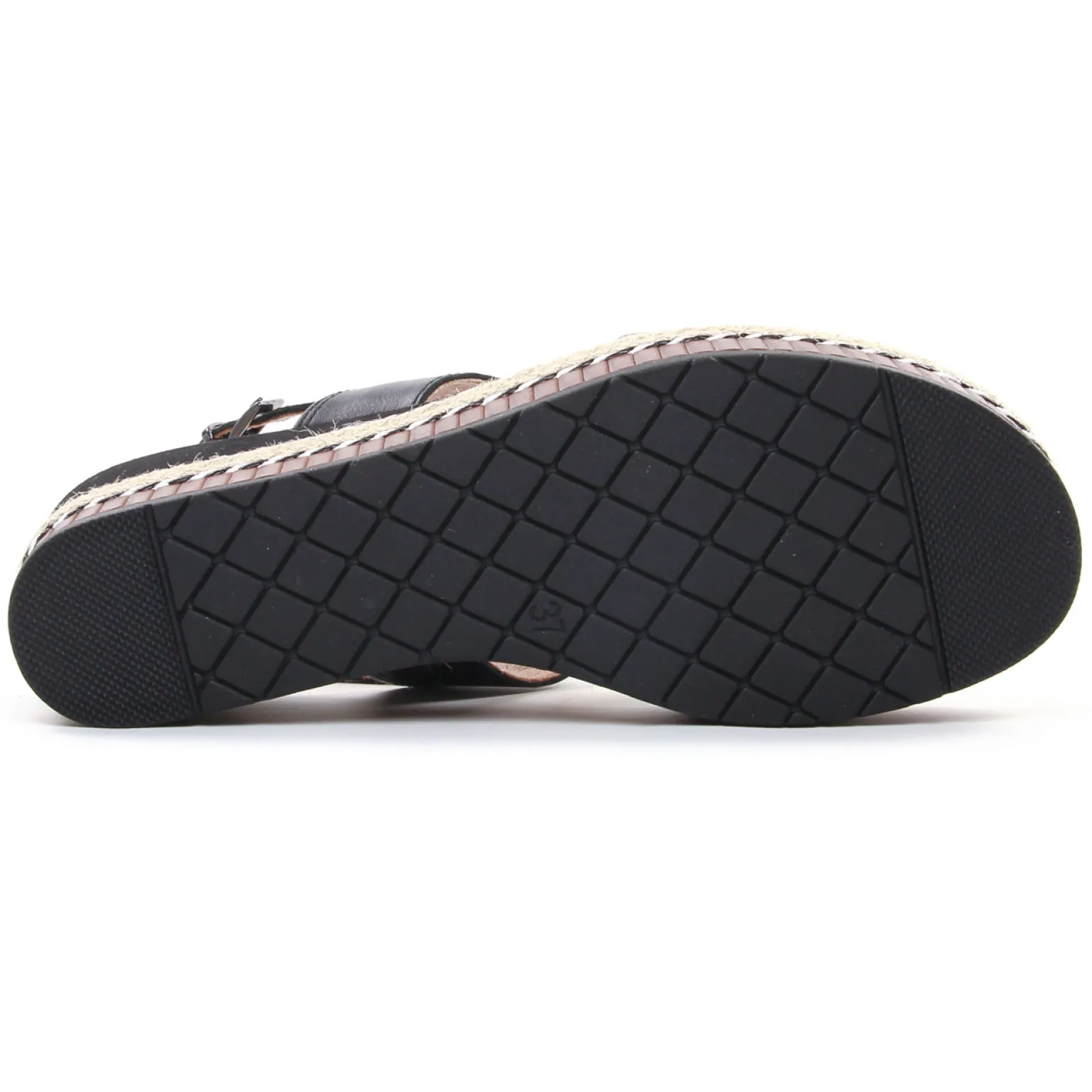 Nu-Pieds Compensés Marco Tozzi 28377 Black Antic