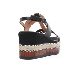 Nu-Pieds Compensés Marco Tozzi 28377 Black Antic