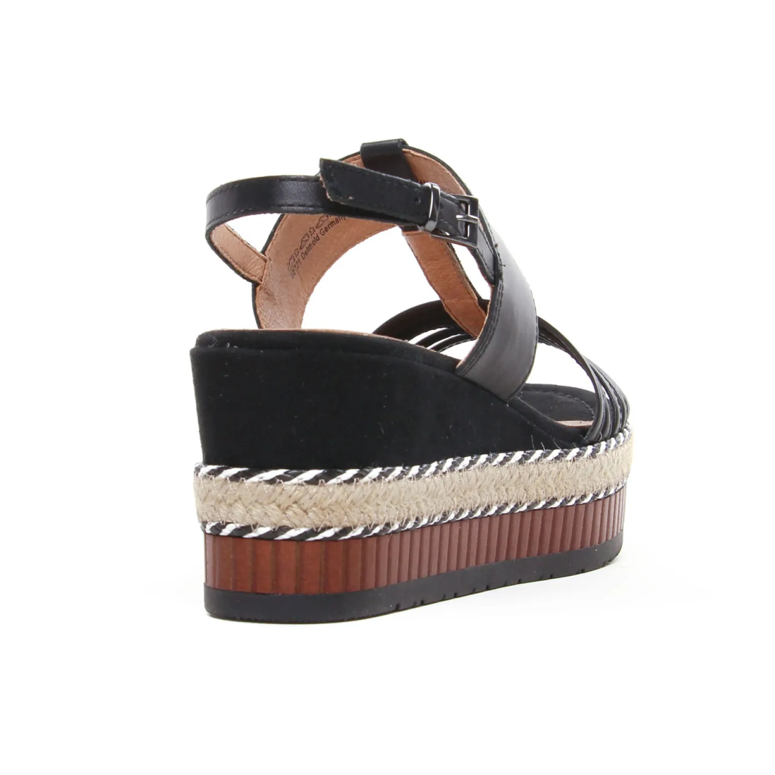 Nu-Pieds Compensés Marco Tozzi 28377 Black Antic