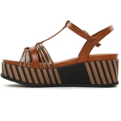 Nu-Pieds Compensés Marco Tozzi 28506 Cognac Ant Com