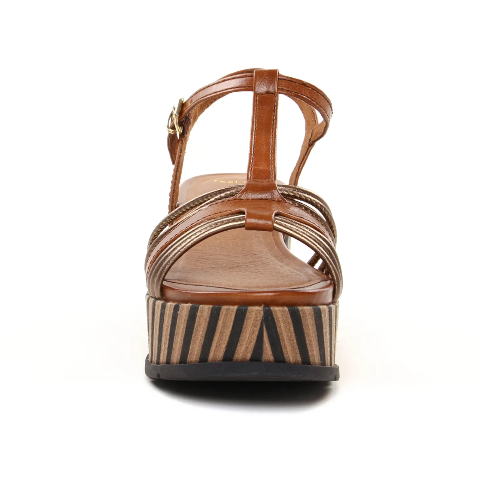 Nu-Pieds Compensés Marco Tozzi 28506 Cognac Ant Com