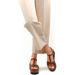 Nu-Pieds Compensés Marco Tozzi 28506 Cognac Ant Com