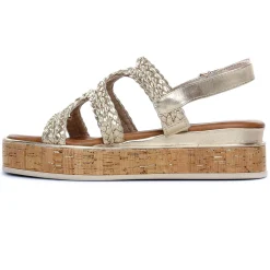 Nu-Pieds Compensés Marco Tozzi 28700 Gold