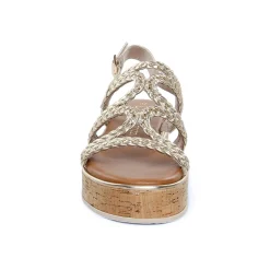 Nu-Pieds Compensés Marco Tozzi 28700 Gold