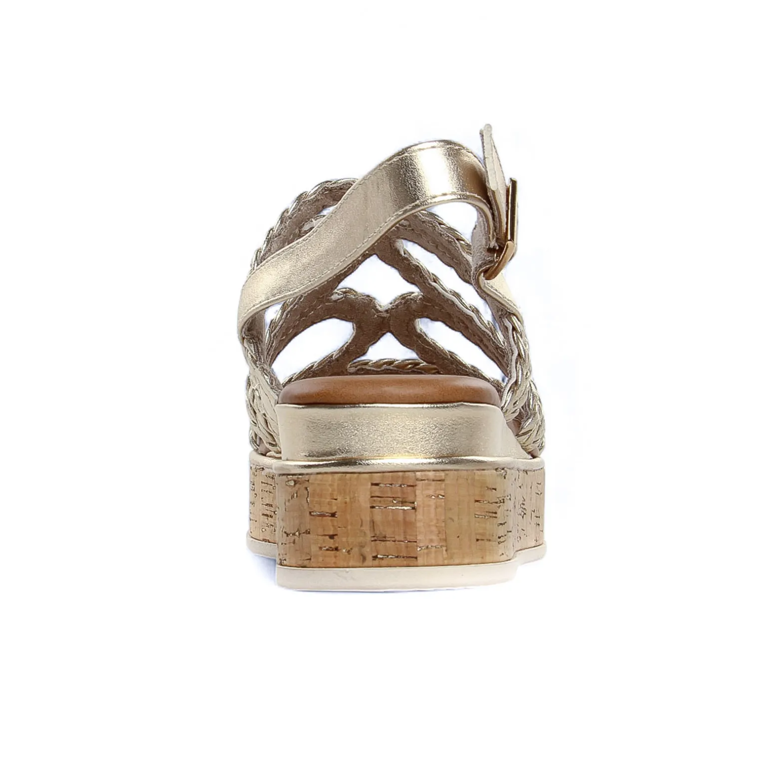 Nu-Pieds Compensés Marco Tozzi 28700 Gold