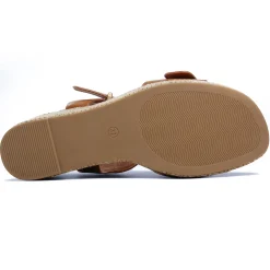 Nu-Pieds Compensés Marco Tozzi 28389 Cognac