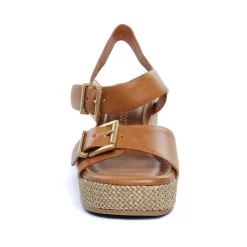 Nu-Pieds Compensés Marco Tozzi 28389 Cognac