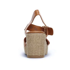 Nu-Pieds Compensés Marco Tozzi 28389 Cognac