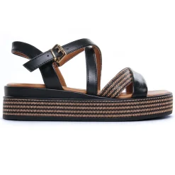 Nu-Pieds Compensés Marco Tozzi 28705 Black Comb